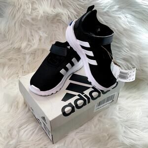 NEW $40 ADIDAS Toddler Shoes Size 8 8K 8T Navy Blue Trim